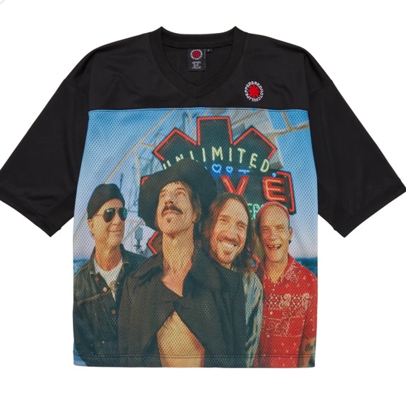 Red Hot Chili Peppers Other - RED HOT CHILI PEPPERS Roosevelt Football Jersey - Black